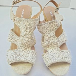 Maurices cork wedges size 9